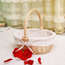 Ивовая корзинка цветок бамбуковая корзина для цветов корзина для фруктов из ротанга клубника