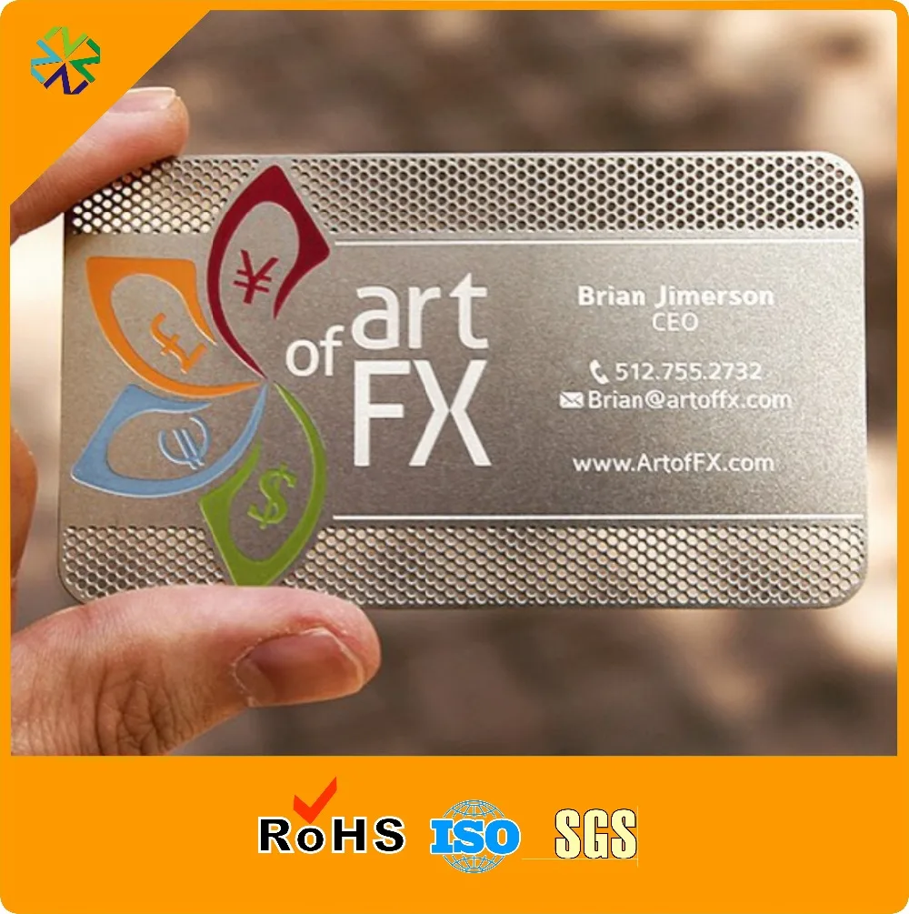 

Cut out Matte finish silver Metal VIP memebership Card