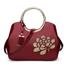 Big Embroidery Flower Women Leather Handbags Luxury Women Handbag Famous Brand Female Tote Women Shoulder Bag Vintage Women Bag 2018 new famous brand women handbag luxury handbags pu leather shoulder bag embroidery bag women bolsos mujer