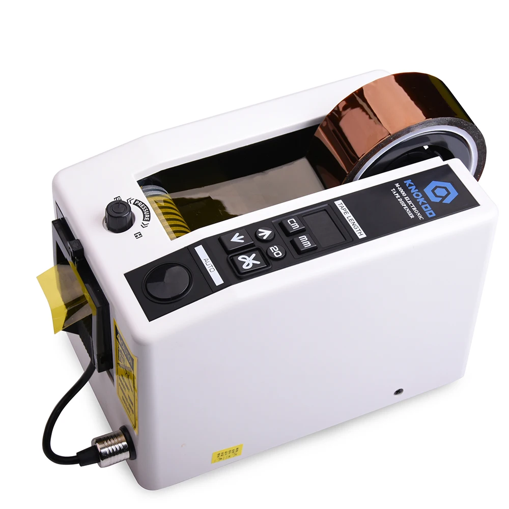 KNOKOO 220V/110V Automatic tape dispenser M 1000 7 50mm Width Tape cutting machine with memory