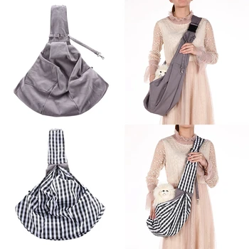 

Pet Puppy Carrier Outdoor Travel Handbag Pouch Soft Cotton Single Shoulder Bag Sling Mesh Comfort Travel Tote Shoulder Bag