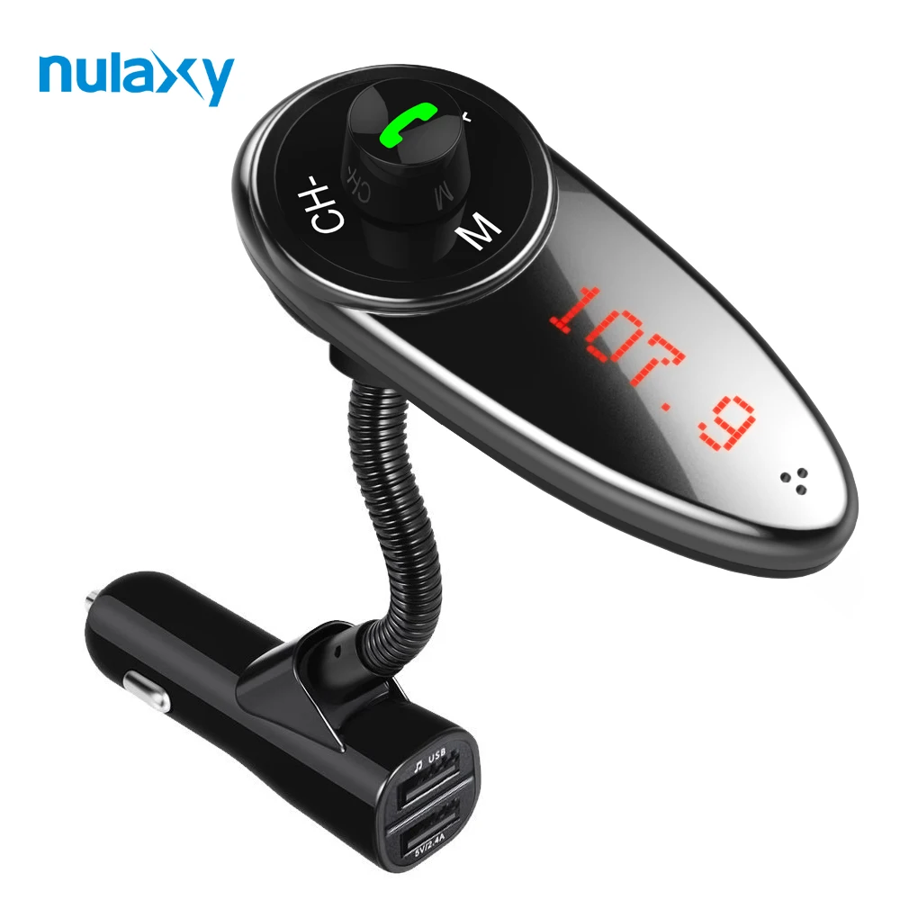 Nulaxy Car MP3 Player Bluetooth FM Transmitter Hands free Car Kit font b Radio b font