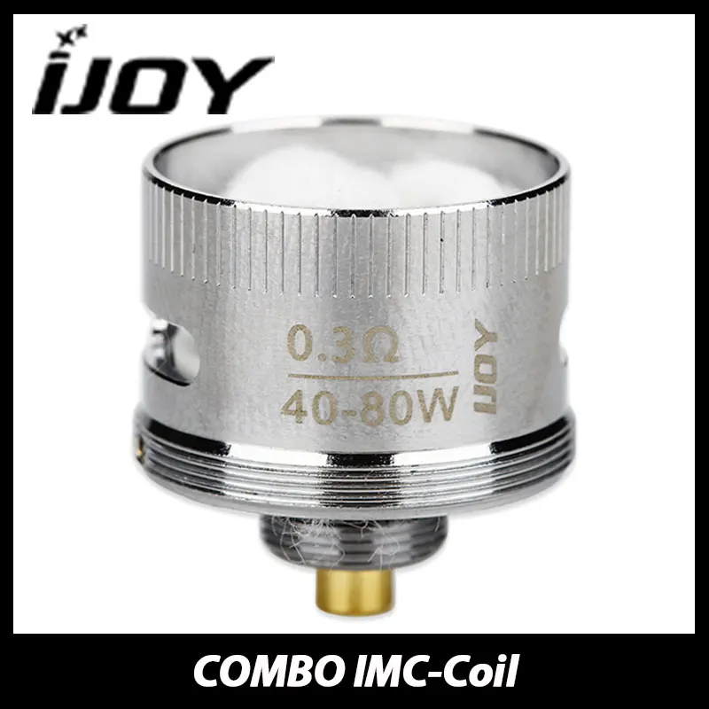 

100% Original IJOY COMBO RDTA IMC Coil Head Electronic Cigarette 0.3ohm Supports 40w - 80w COMBO Core IMC-Coil 1/3/5 pieces