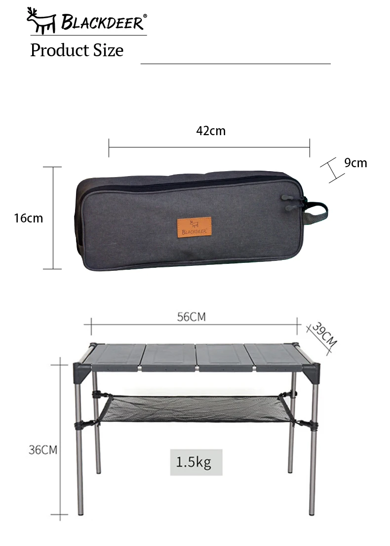 Blackdeer mesa de acampamento ao ar livre