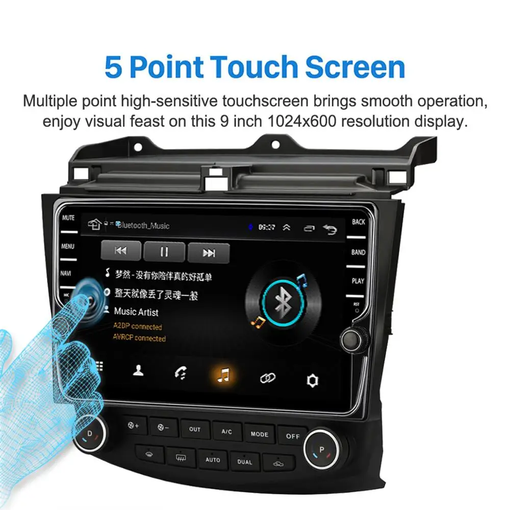 Автомобильный мультимедийный плеер 9 &quotAndroid 1 автомагнитола стерео с GPS BT Wi Fi 3G/4G