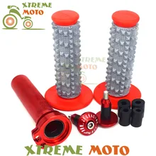 Красная алюминиевая 7/" 22 мм Твистер дроссельная заслонка колпачки руля вставки для ручек руля для Honda CRF250R CRF250X CRF450R CRF450RX CRF450X