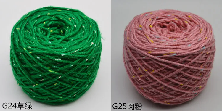 2 шарика* 200 г цветная точечная шерстяная пряжа для шарфов для вязания 6 мм толстая пряжа для ручного вязания мягкая теплая пряжа ZL6