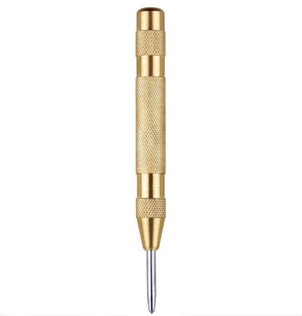 

5 Inch Automatic Center Pin Punch Spring Loaded Marking Starting Holes Tool Wood Press Dent Marker Woodwork Tool Drill Bit