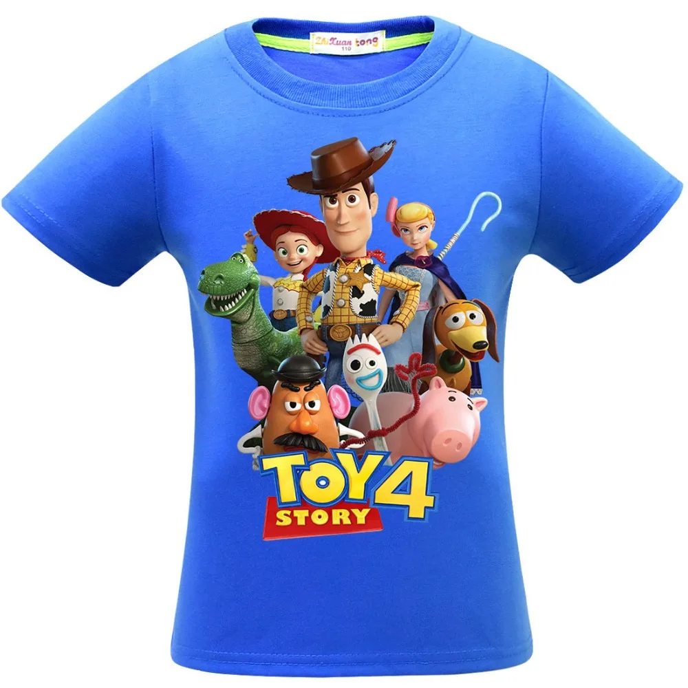 Toy Story/хлопковая Футболка для маленьких мальчиков футболка г. Летние милые Мультяшные игрушки, футболки, одежда футболка для девочек красивая футболка