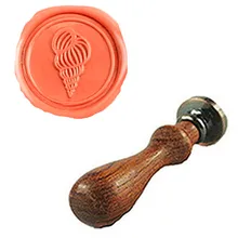 Винтаж гироскоп индивидуальный логотип свадебные приглашения Воск уплотнительное штамп палисандр ручки комплект