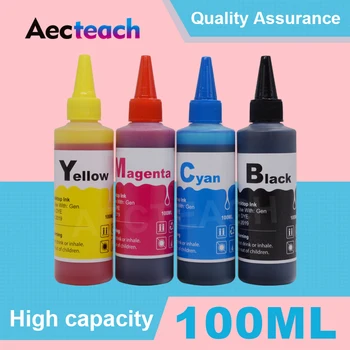

Aecteach 4 Color Dye Refill Ink Kit For HP 56 57 343 338 337 62 60 63 64 662 664 27 28 131 135 56 57 XL Ink Cartridge Ciss Tank