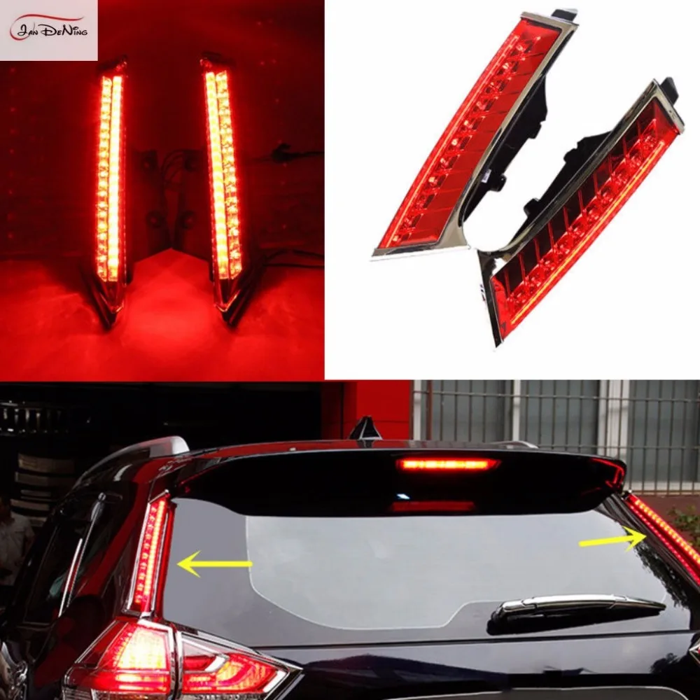 JanDeNing 2PCS Rear Window decoration lamp led brake light for Nissan