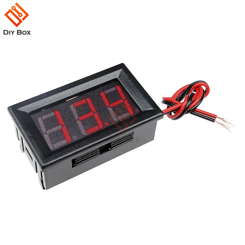 

0.56" LCD Display DC Digital Voltmeter Voltage Meter Battery Capacity 0.56 inch Volt Tester Detector Gauge 5V 2 Lead Wire DIY