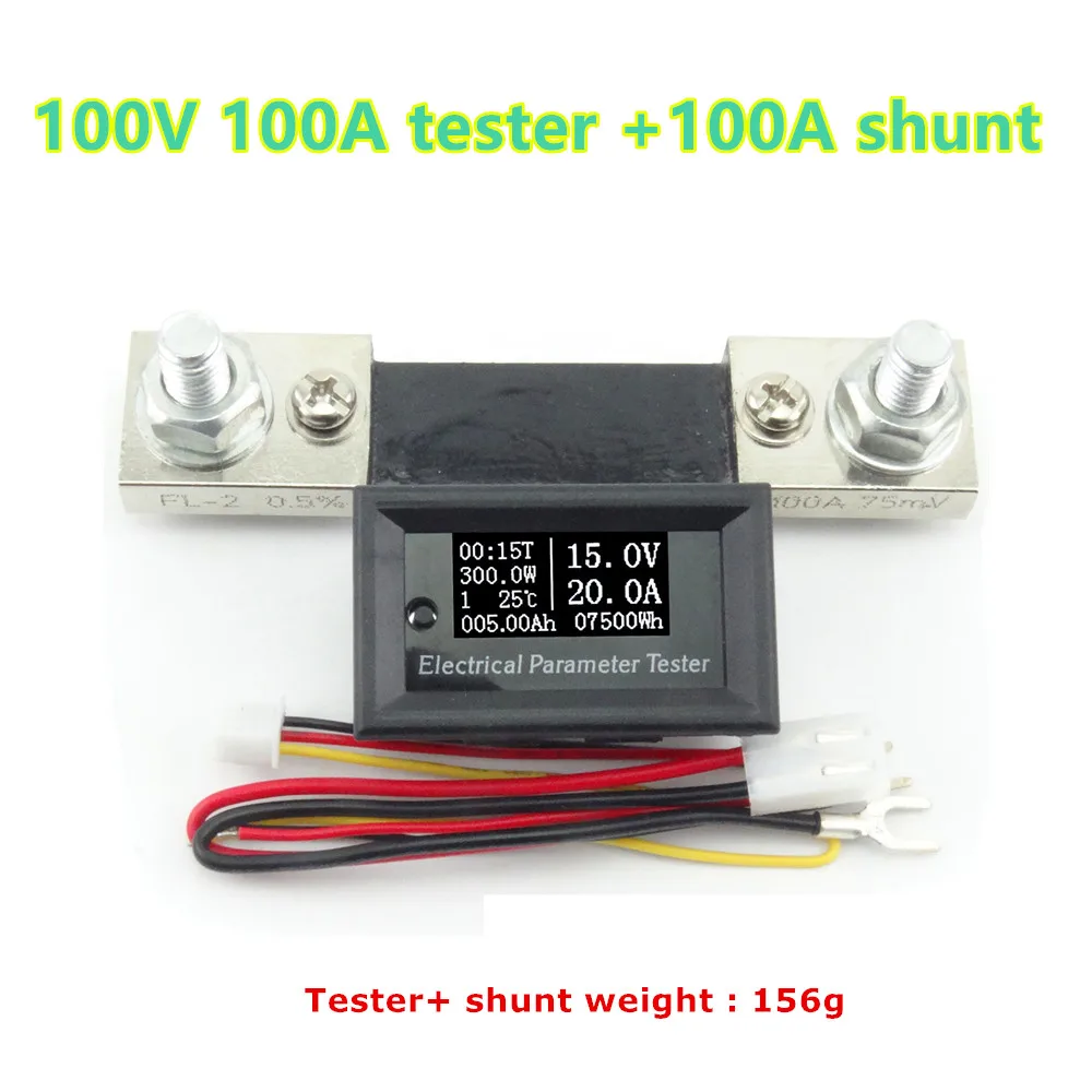 

DC 100V 100A Voltmeter Ammeter Volt Amp Power Energy Time temperature Display Panel Meter with 100A shunt 40%off
