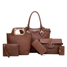 MAIOUMY 6 шт. Женская Ретро сумка через плечо с ручкой карта пакет через плечо Чехол-держатель для ключей кнопка-застежка Повседневная сумка мессенджер 12 июня