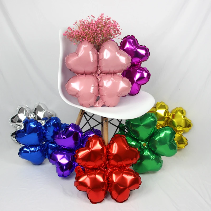 

20pcs Inflatable Four Leaf Clover Helium Balloon Building Column Arch for Wedding Decoration Christmas Party Lucky Clover JL0068