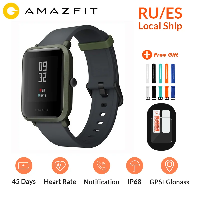 

Amazfit Bip Lite Smart Watch 45 Day Battery Life 3ATM Water Resistance Activity Healthy Tracking Smartphone Apps Notifications