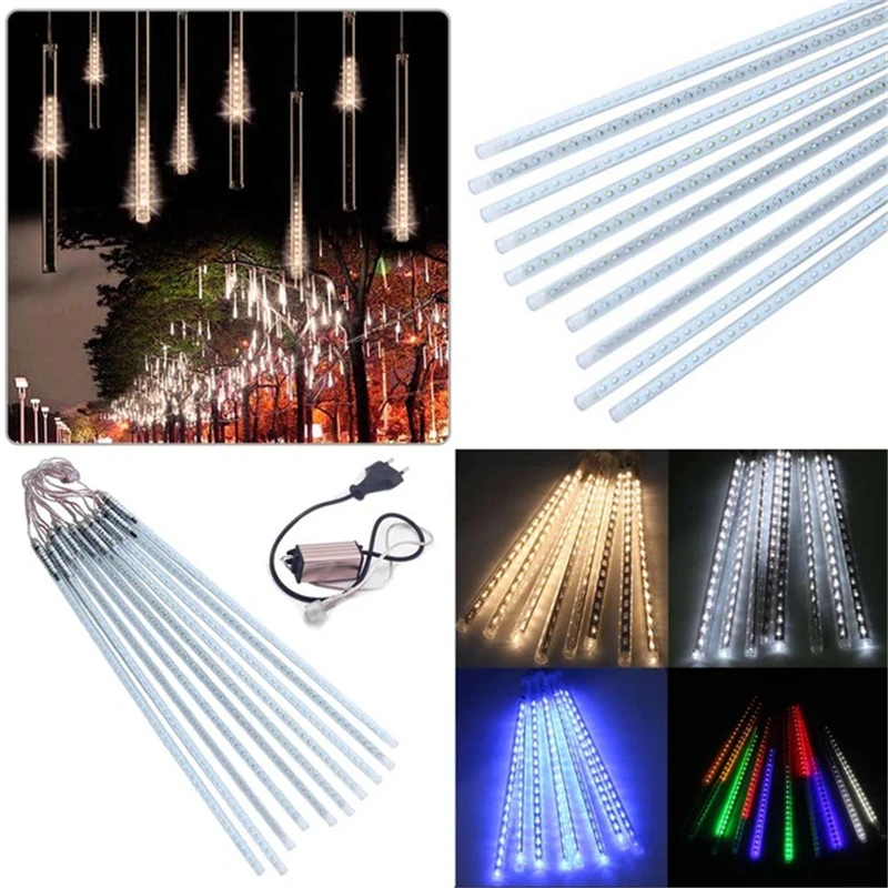 

Multi-color 50CM SMD2835 Meteor Shower Rain Tubes AC100-240V LED Christmas Lights Wedding Party Garden Xmas String Outdoor