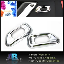 Chuang Qian 2Pcs Chrome Interior Door Handle Safety Lock Switch Trim Panel Fit For Jeep Wrangler JK 2011-2016 Car Styling