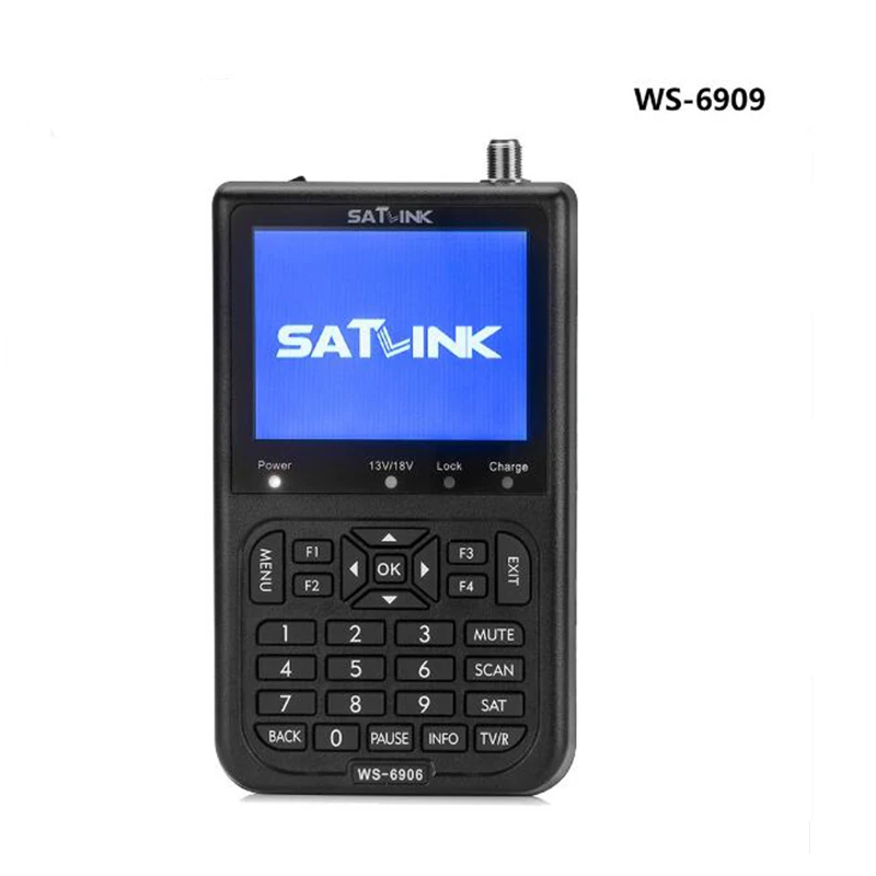 Чистый запас Смарт Satlink WS-6906 DVB-S FTA цифровой спутниковый сигнал автоматический поиск каналов ТВ Радио WS 6906 спутниковый искатель