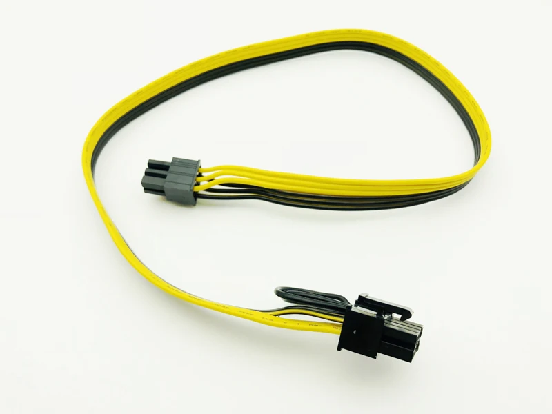 50CM Riser Cable 6Pin to 8Pin (6+2) Cable Server Power Conversion Board Graphic Card Power Cable 18AWG Splitter for BTC Mining