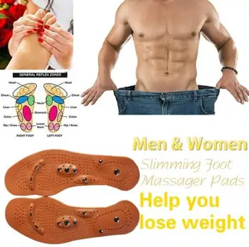 

Foot Massager Magnetic Therapy Thener Foot Massage Pads Clean Health Slimming Pain Acupuncture Insoles Shoe Mat Foot Care Tools