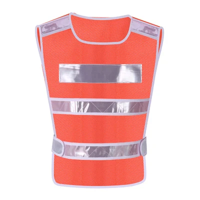 Orange-Obviously Новинка, хит, унисекс, L, XL, XXL, светоотражающий жилет, рабочая одежда, обеспечивает высокую видимость, день, ночь, бег Предупреждение, Детский защитный жилет - Цвет: Orange-Obviously