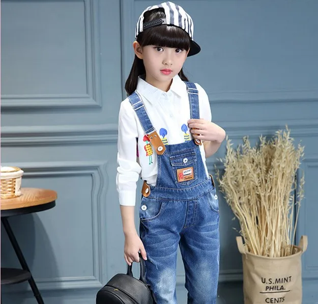 Gadis Denim Overall Anak anak Anak 