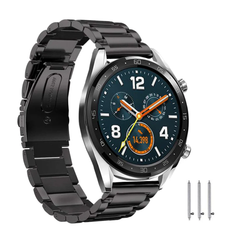 

Stainless Steel Watchband Quick Release Strap for Huawei Watch GT Replacement Band Wrist Strap Metal Bracelet Belt Black Silver
