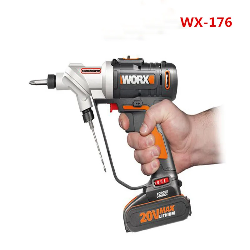 WORX Batteries WORX Electric Cordless Screwdriver 20V Li ion With 1