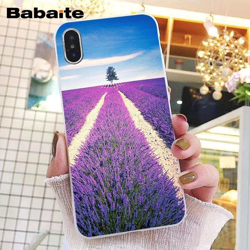 Babaite простой Лавандовые фиолетовые цветы чехол для телефона для iphone 11 Pro 11Pro Max 8 7 6 6S Plus X XS MAX 5 5S SE XR