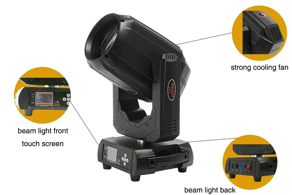 6pcs Sharpy Beam 260w 9R Moving Head Light
