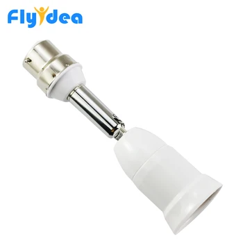 

Extension Light Holder Converters New Flexible E27 to B22 10CM LED Lamp base Bulb Socket With PC+ aluminum White
