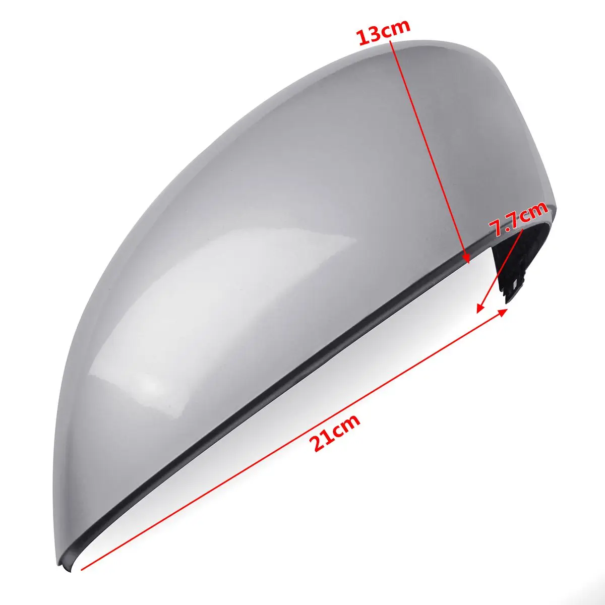 Серебристая боковая крышка зеркала заднего вида для Ford Fiesta MK7 2008 2009 2010 2011 2012 2013 2014