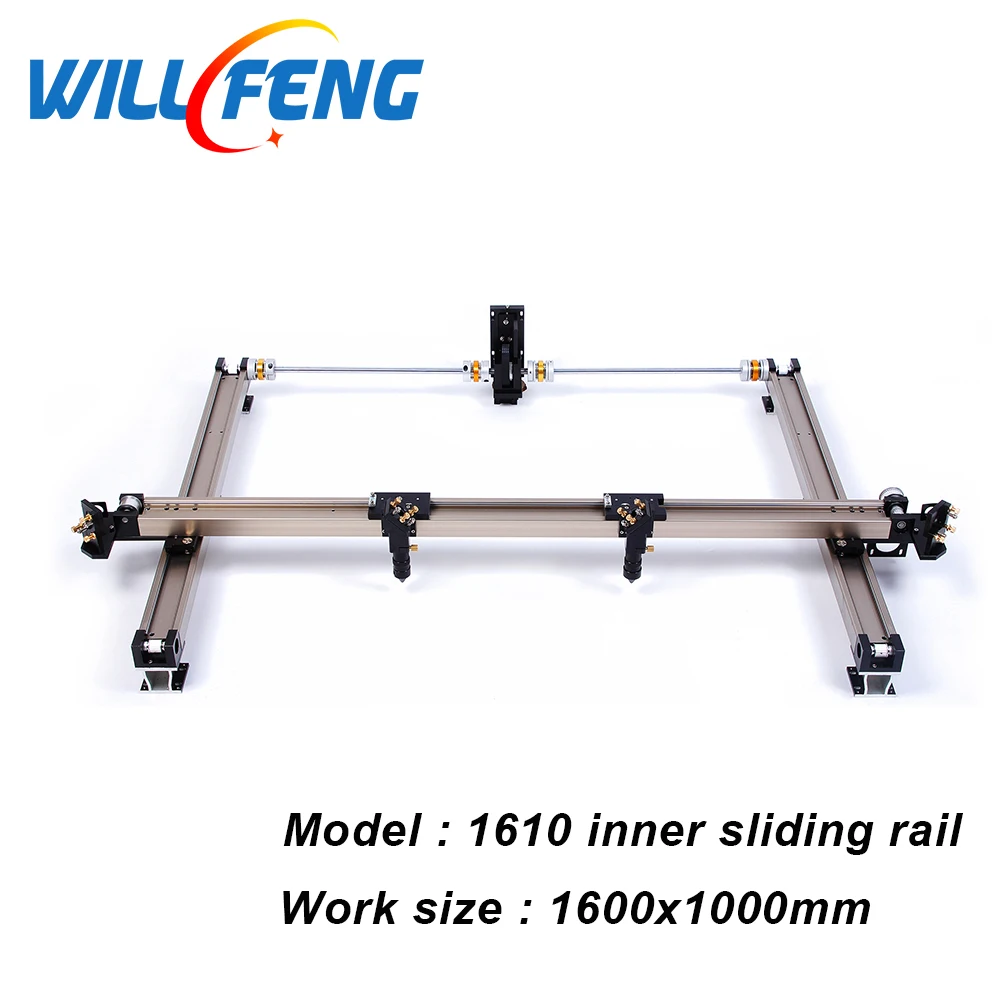 Will Feng DIY 1610 Co2 аппарат для лазерной резки внутренняя направляющая весь набор установка машины лазерные части наклонная Лазерная подставка для трубки