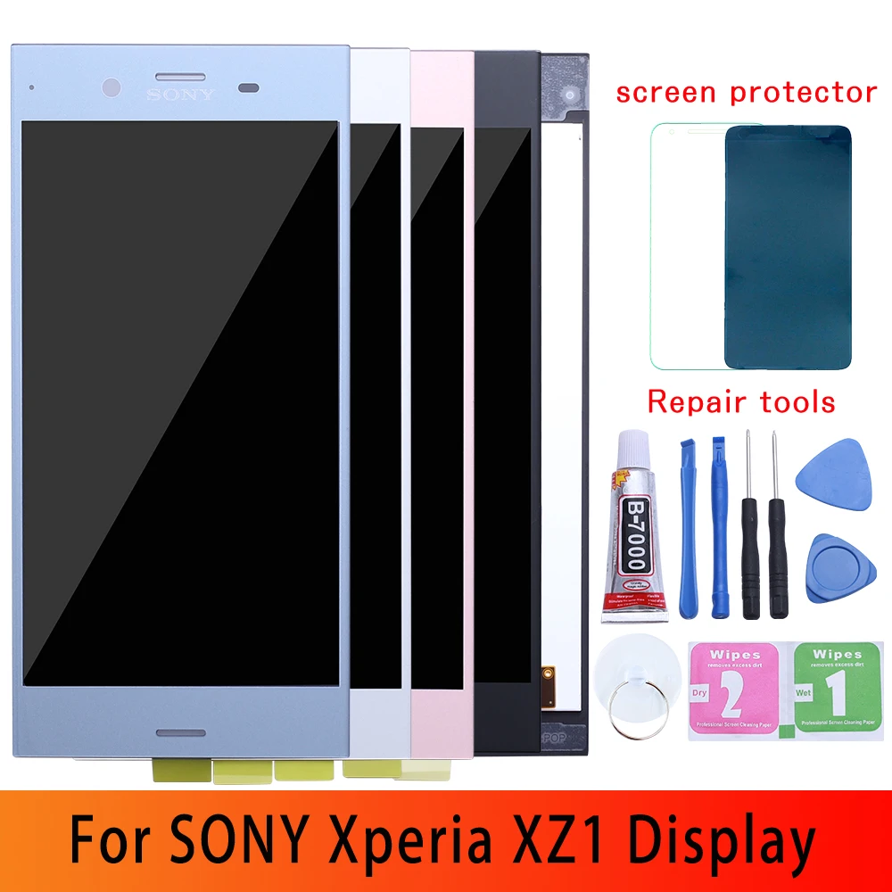 5," ЖК-дисплей для SONY Xperia XZ1 дисплей сенсорный экран Замена для SONY XZ1 двойной ЖК-дисплей модуль XZ1 G8341 G8342 ЖК-дисплей