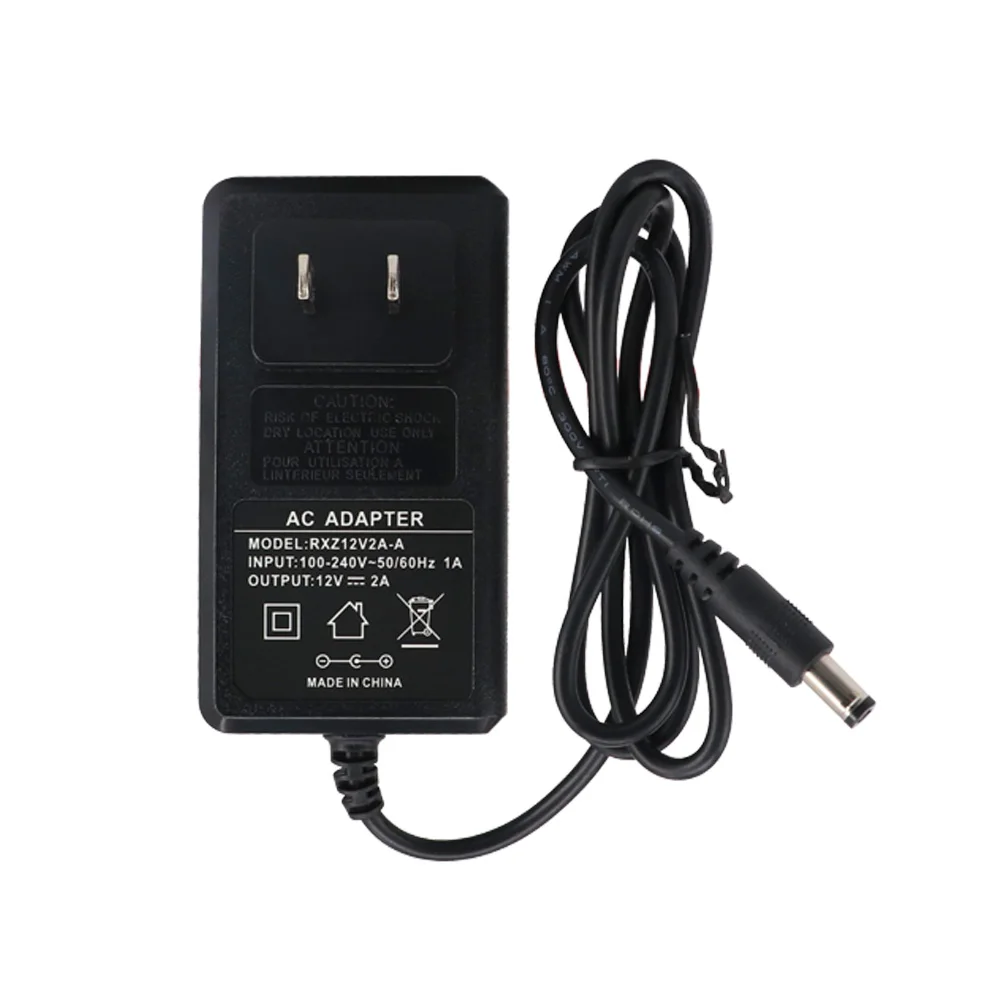  TMEZON EU US AU UK AC Camera Power Adapter Input 100-240V DC 12V 2A Work For CCTV Camera Video Reco - 32358087019