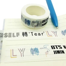 SGDOLL Kpop Bangtan Boys BTS LOVE YOURSELF Tear Maksing Washi Tape Scrapbook Stickers