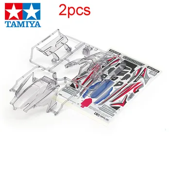 

2PCS 95490 DCR-02 MA Car Shell Transparent Smoke Body Parts Set for RC Tamiya Mini 4WD Racing Model DIY Spare