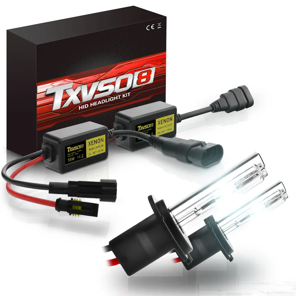TXVSO8 Xenon HID 55Wx2 комплект преобразования фар лампы новейший 2019 H1 H3 H4 Hi/Lo H7 H8 H9 H11 9004 9005HB3