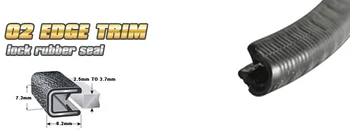 

#02 #03 #05 Rubber Edge Trim Seal Vent Seal car-styling pillar PVC noise muffler Glass Run&Division Bar Seal 2200cm