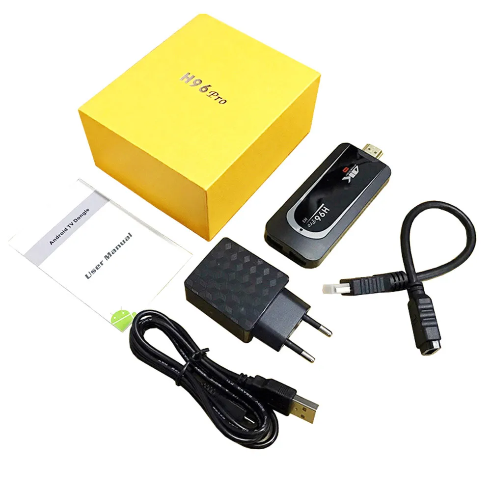 H96 Pro H3 Mini PC Amlogic S905X Quad Core Android 7.1 TV Dongle 2GB RAM 16GB ROM 2.4G/5.G WiFi BT 4.0 1080P 4K HD TV Stick