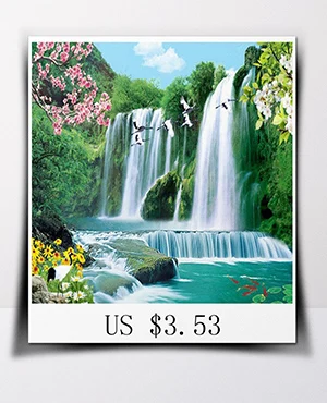 Полностью 5D Diy Daimond картина "водопад пейзаж" 3D Алмазная живопись круглые стразы Алмазная вышивка пейзаж