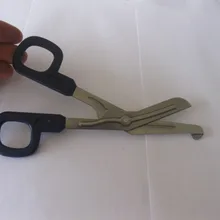 2 шт. 15 см медицинская перевязка марлевые бандажные ножницы изогнутые из Нержавеющей Стали Зубчатые режущие средние пластиковые безопасные ножницы