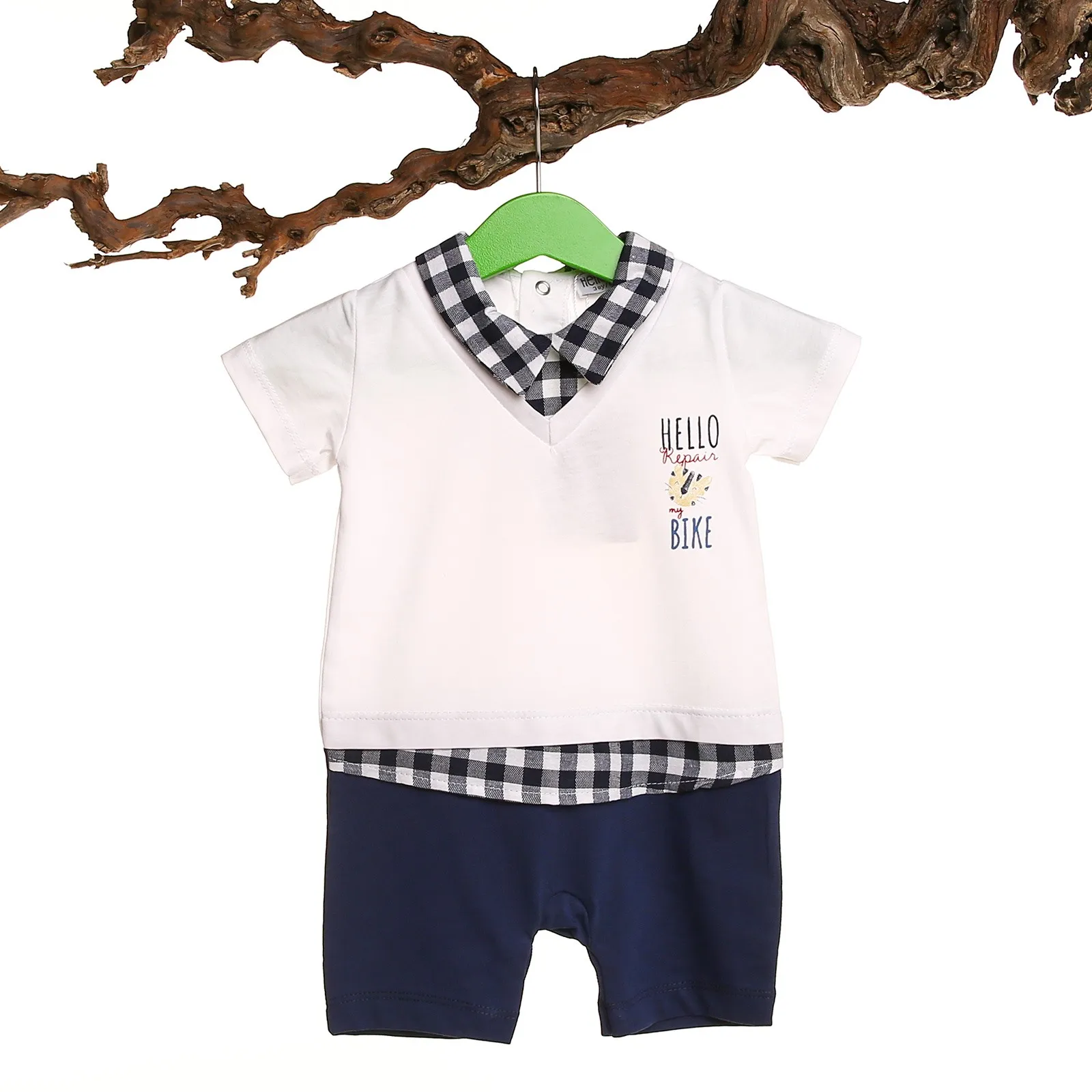 

ebebek HelloBaby Baby Boy Bike Theme Jumpsuit