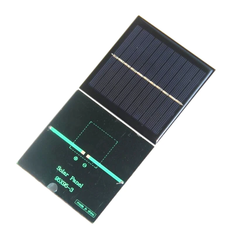 BUHESHUI 1 ватт 5,5 В Солнечная сотовая солнечная панель Резиновый Герметичный Солнечный модуль 95*95*3 мм DIY Солнечное зарядное устройство эпоксидная смола 10 шт./партия