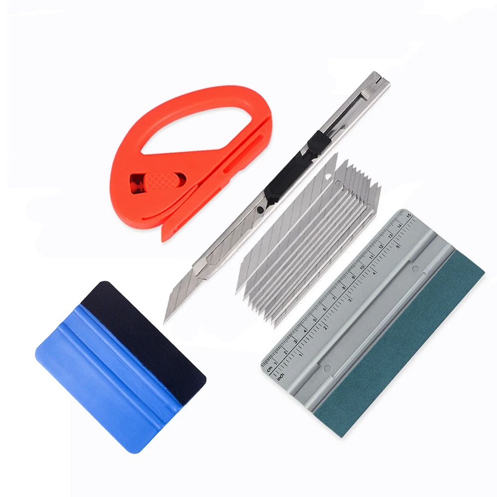 

EHDIS Window Tints Tools Kit Vinyl Film Car Wrap Squeegee Scraper Vehicle Wrapping Cutter Knife Kit Auto Sticker Accessories Set