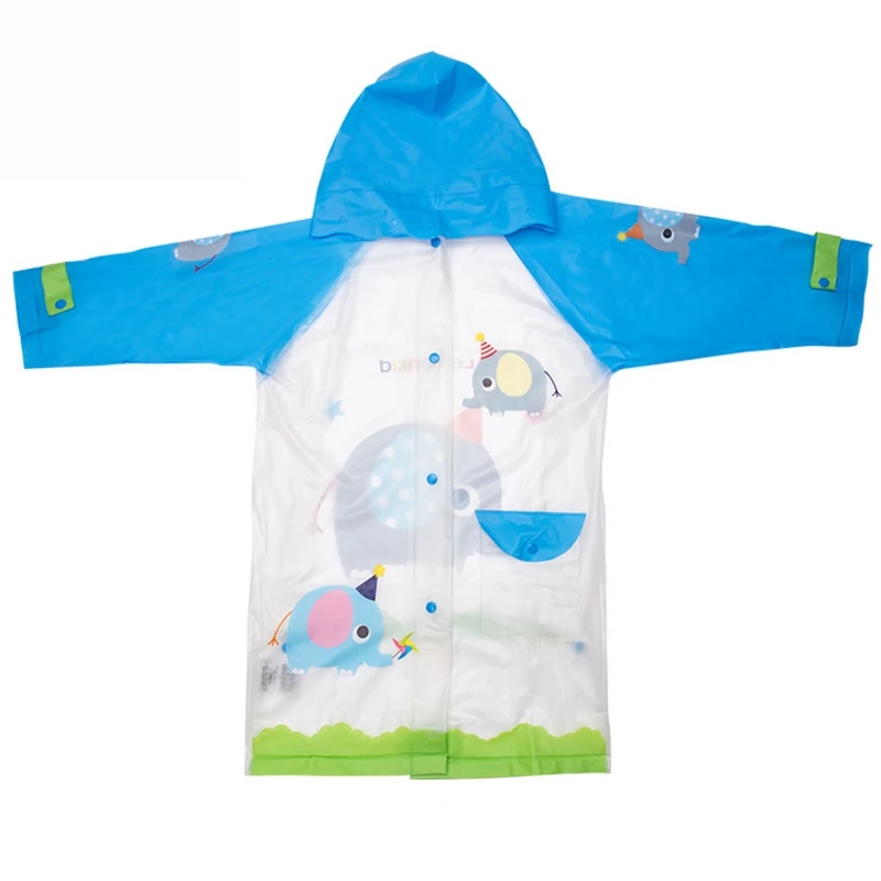 Raincoat children's raincoats for boys and girls inflatable hats strap ...