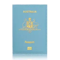 Австралия Обложка на паспорт Премиум PU Кожаная Обложка на паспорт простой путешествия ID набор мульти-функция посылка билет держатель