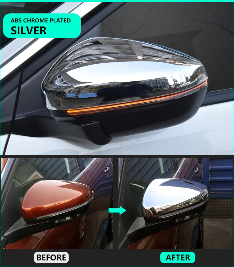 Роскошный Chrome зеркало заднего вида Обложка для peugeot 3008 II 2017 2018 2019 MK2 3008GT GT